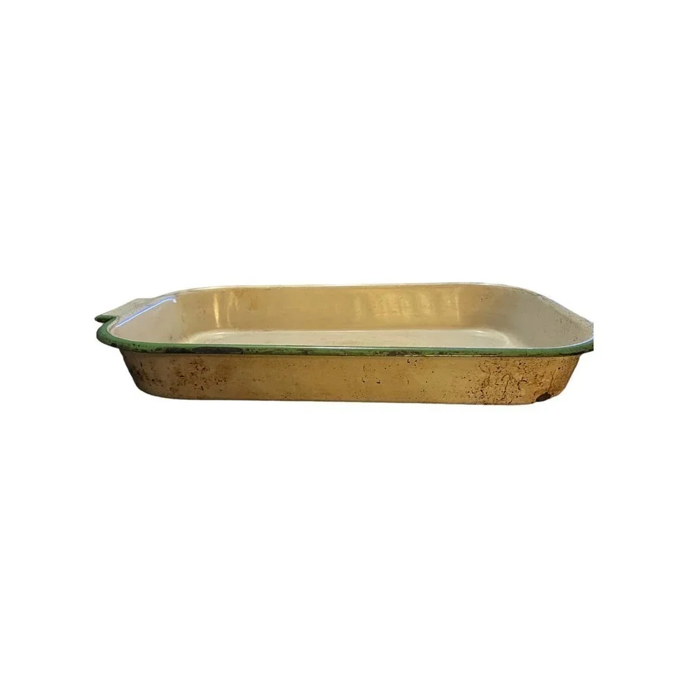 Vintage Enamelware Rectangular Bakeware